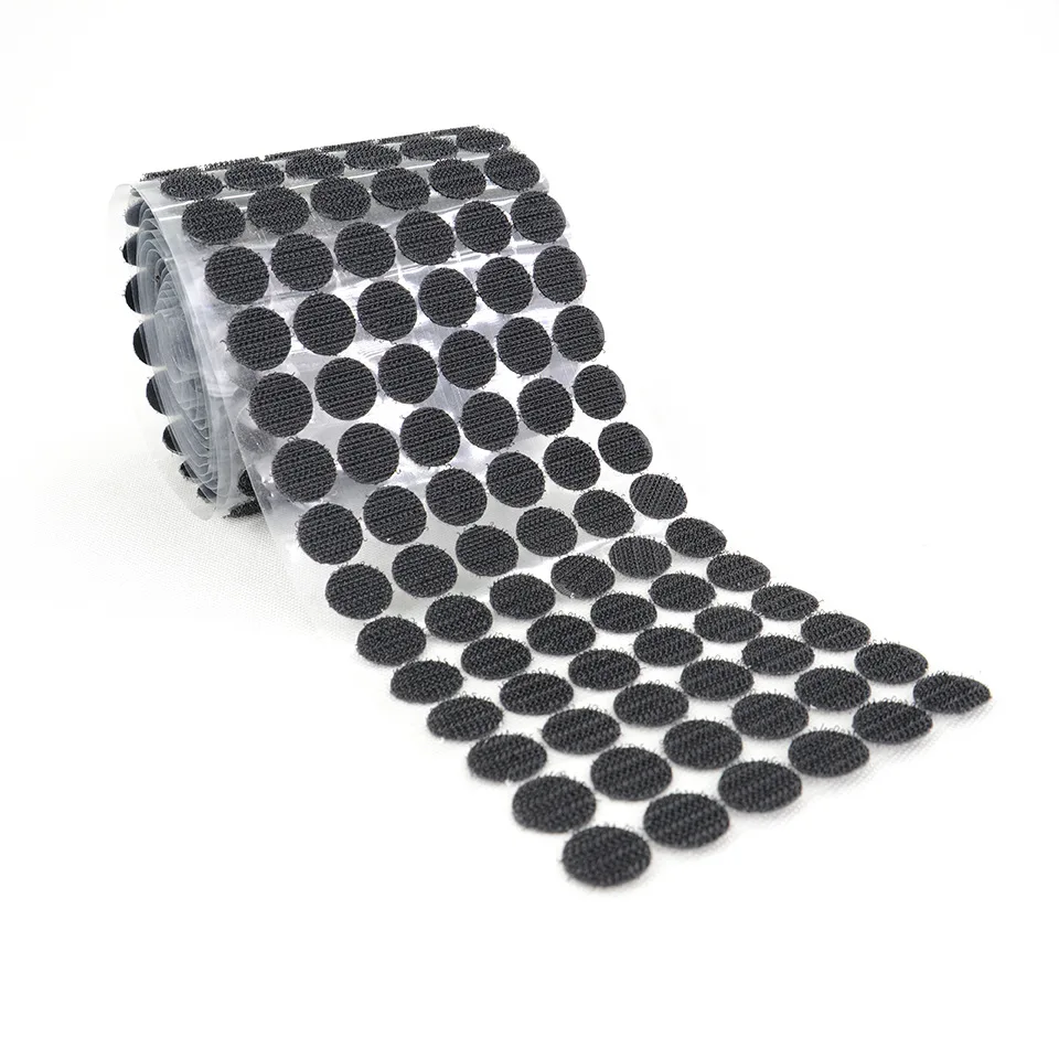 

1000 Pairs Self Adhesive Fastener Tape Dots 10/15/20mm Disc Adhesive Strong Glue Magic Tape Sticker Round Coins Hook Loop Tape