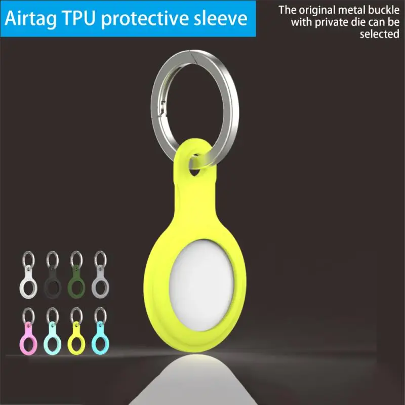 

2021 New Apple Airtags TPU Protective Case Sleeve For Apple Locator Tracker Anti-lost Device Keychain Protective Sleeve Cover