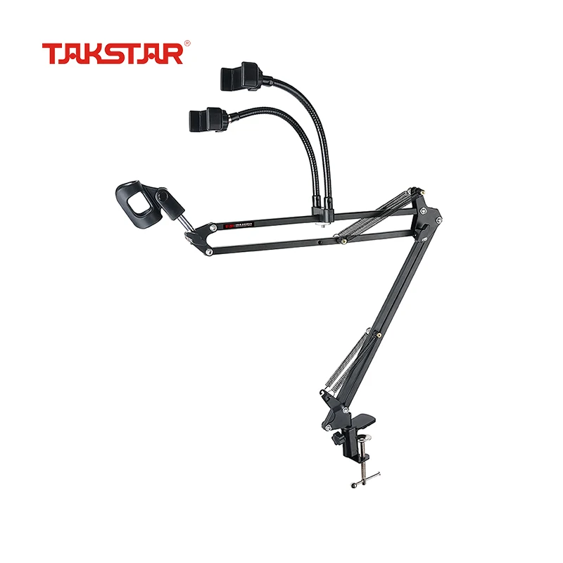 

Штатив для микрофона TAKSTAR, регулируемый держатель для телефона с клипсой