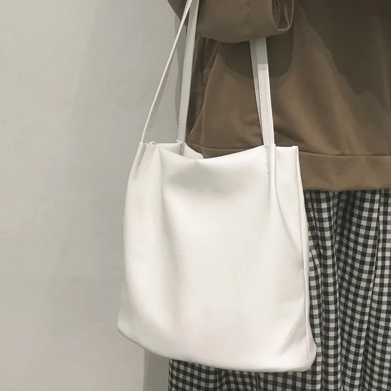 

ASDS-Large Bag Fashion One-Shoulder Tote Bag Large Capacity Student Casual Bag Shopping Bag Reusable
