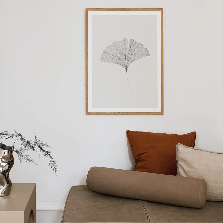 Абстрактная Женская ваза с ласточкой гинкго настенная Картина на холсте