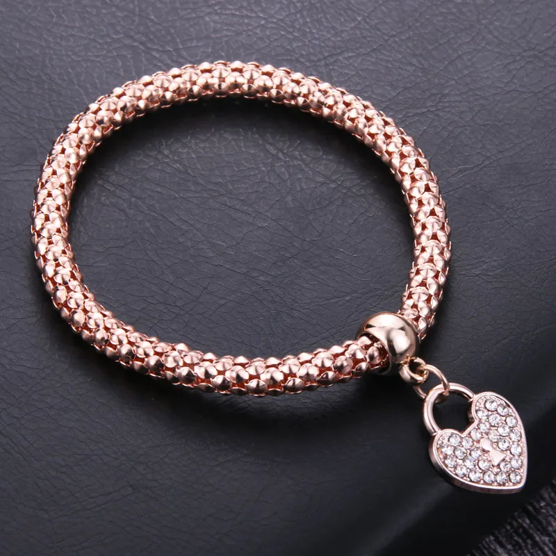 Pulseras Mujer Moda Крест Браслеты попкорн ДЛЯ Woemn шарм браслеты попкорн цепь ювелирные изделия для женщин Мода/девушка ювелирные изделия
