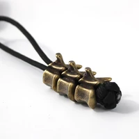 edc tools brass vertebrae lanyard bead paracord brass knife beads knife keychain tool pendant