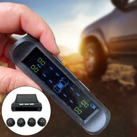 wireless tpms lcd car tire pressure monitoring system 4 external sensors