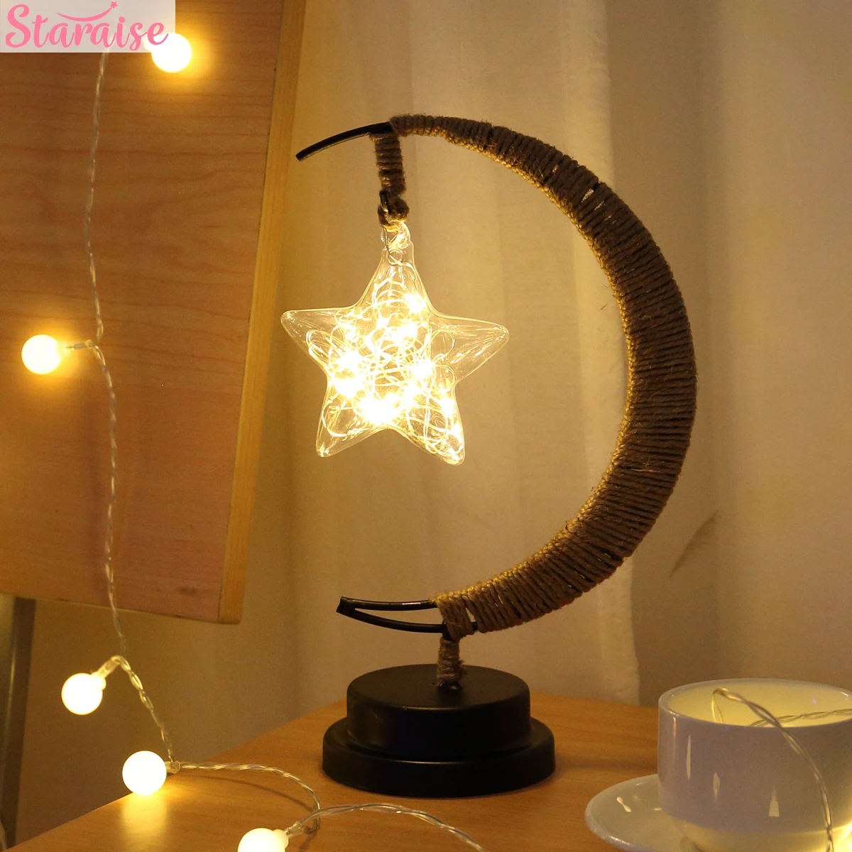 ИД Мубарак лампа в виде звезды/Луны декор для свадьбы дня рождения дома неоновый