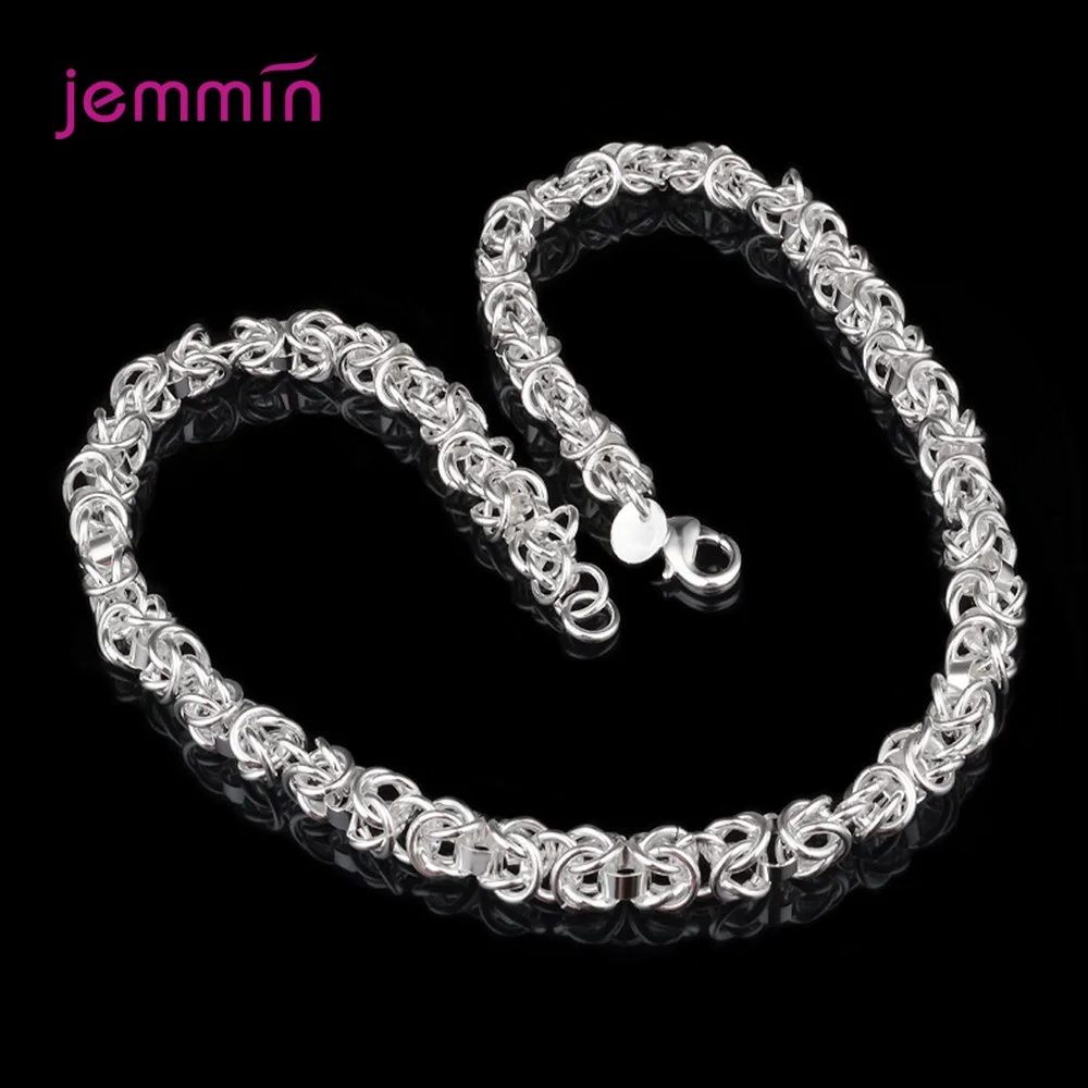 

Novel Design Twisted Link Chain Necklaces & Bracelet Genuine 925 Sterling Silver Chain Necklaces & Bracelet Fashion Jewelry Gift