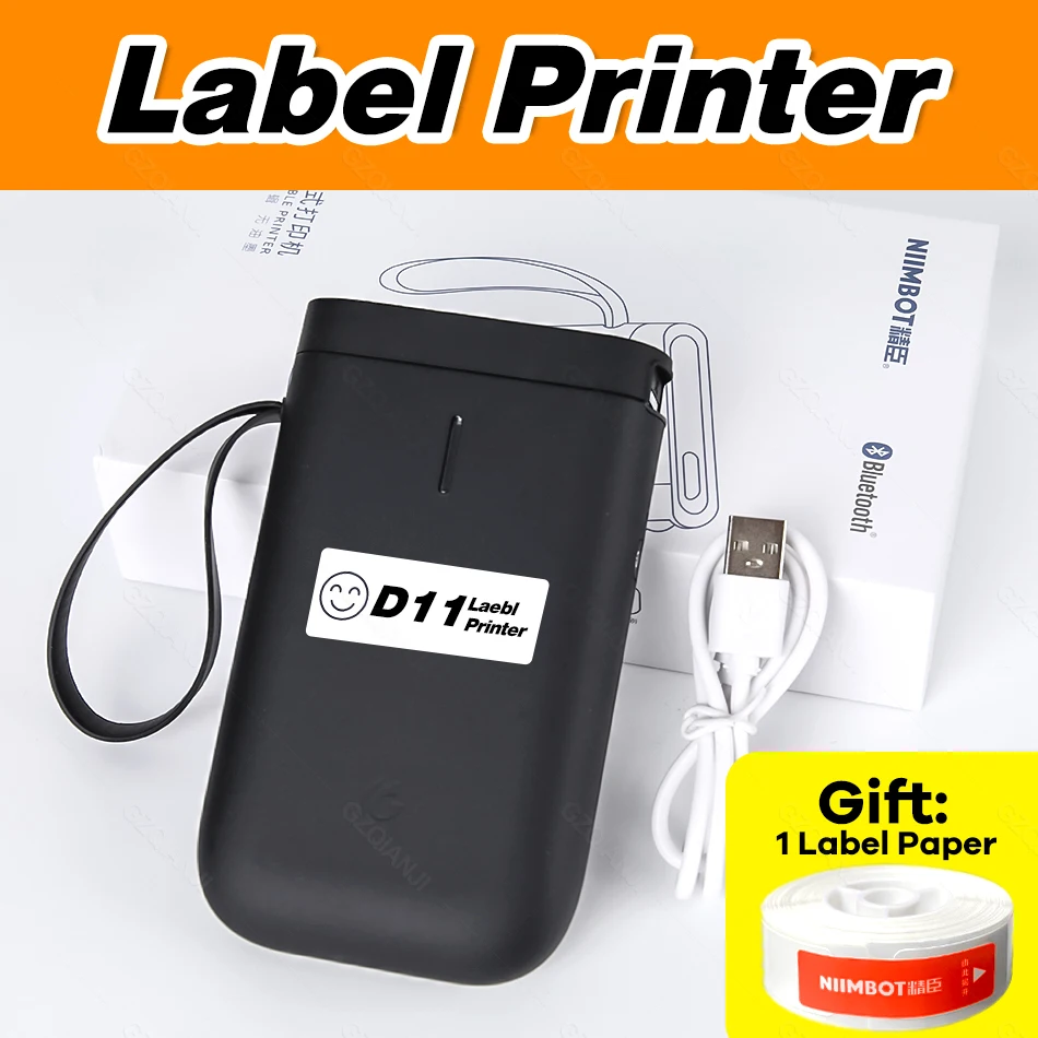 Многофункциональный Термопринтер для этикеток мини портативный принтер с Bluetooth