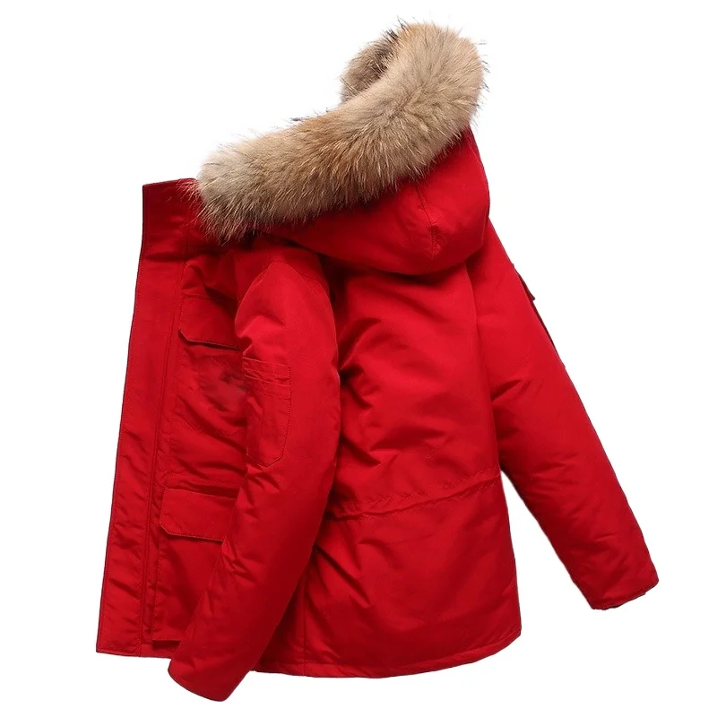 

2022 new 90% Down Jacket men Winter Jacket Men Fashion Thick Warm Parkas Fur White Duck Down Coats Casual Man Down Jackets