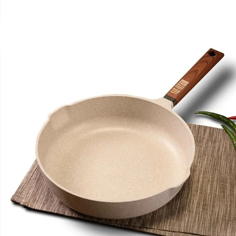 

Maifan Stone Pan Non-stick Wok Household Pancake Pan No Oil Fume Pan Induction Cooker Gas Stove Universal Cookware Wok Pan