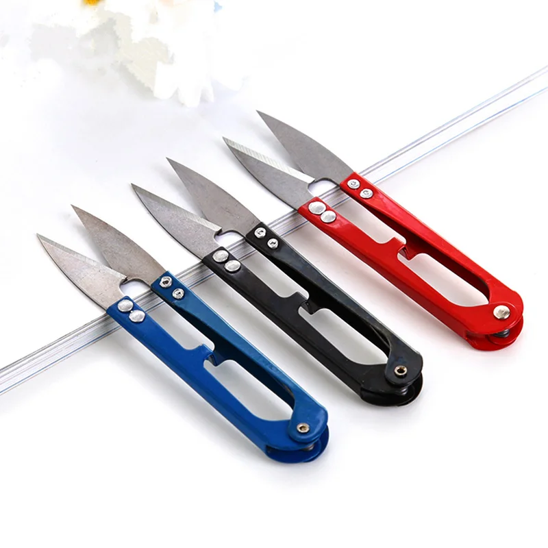 Швейные мини ножницы из нержавеющей стали U типа обрезные зажимы обрезка ткани