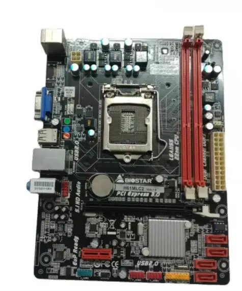 

Б/у материнская плата Biostar H61MLC2 H61 DDR3 LAG1155 16G VGA