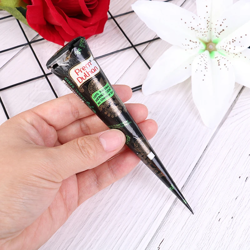 1 шт. красный белый черный индийский хна паста конус красота мехенди для женщин