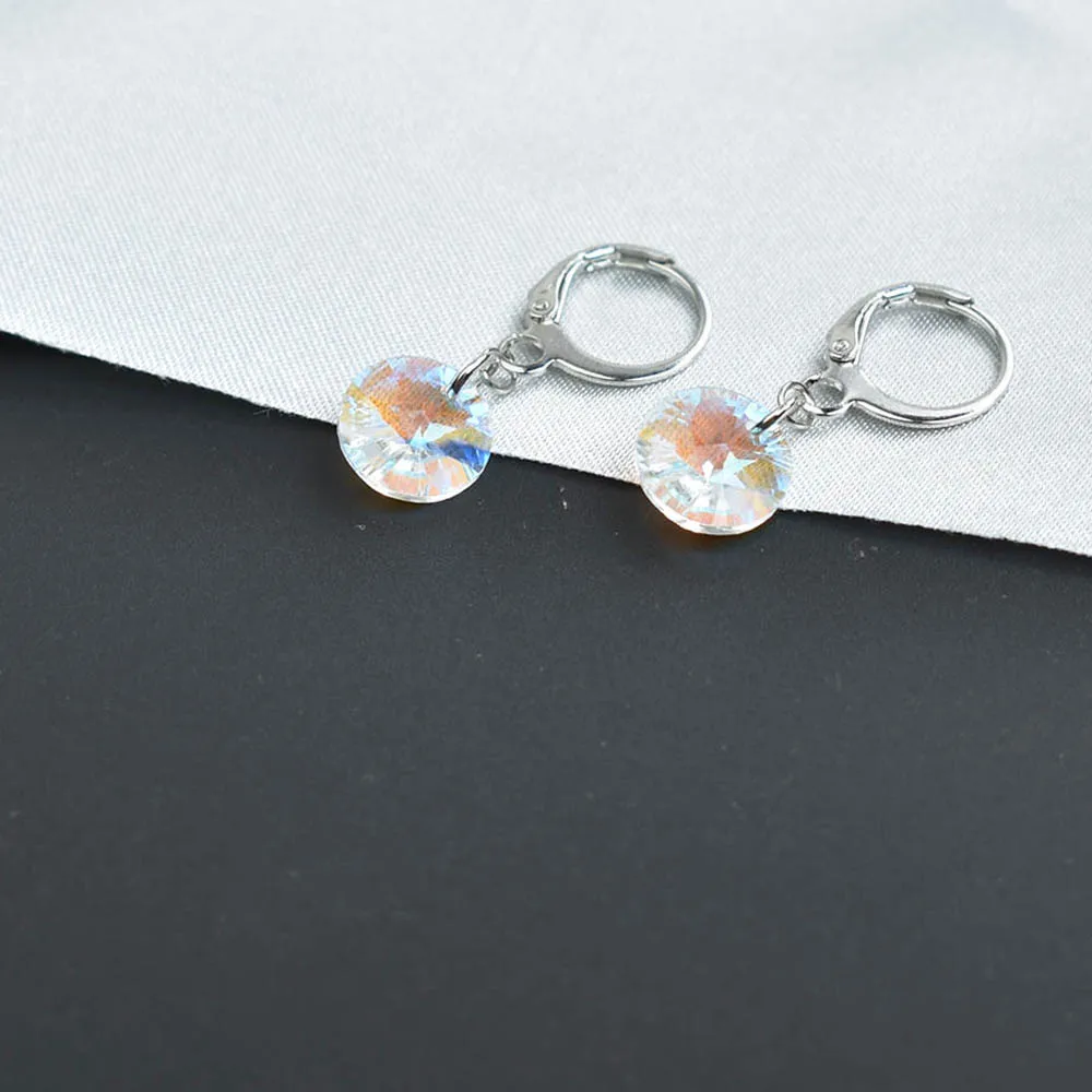 Серьги-подвески с круглыми кристаллами женские Висячие Ювелирные Украшения Для