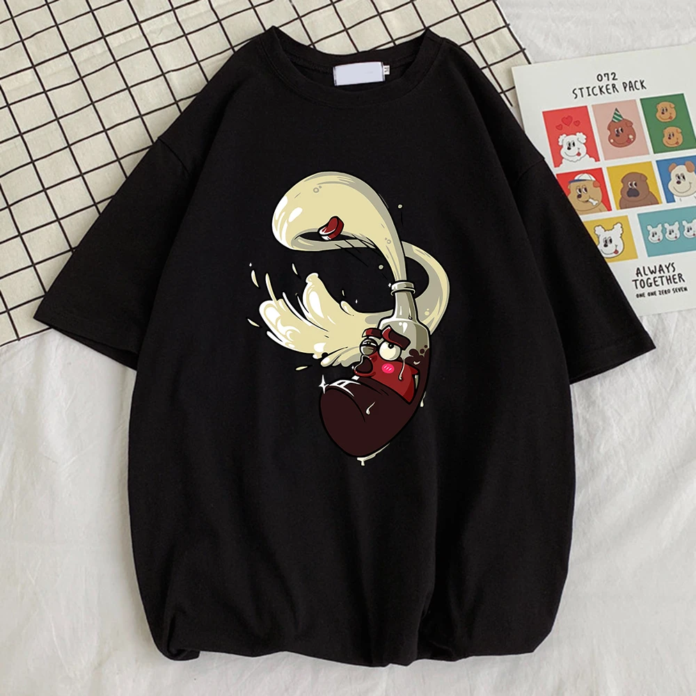 

Space Man Dunk Cartoons Print Men T-Shirts Cool Vintage T-Shirt Graphic Tshirt Funny Tee Shirts