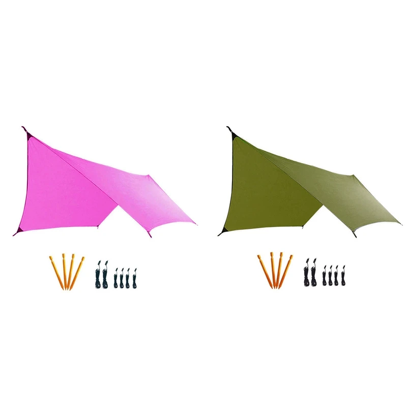 

Rain Fly Hammock Tent Tarp for 2000PU Waterproof Protection Large Canopy Is Portable for Camping Hammock or Tent
