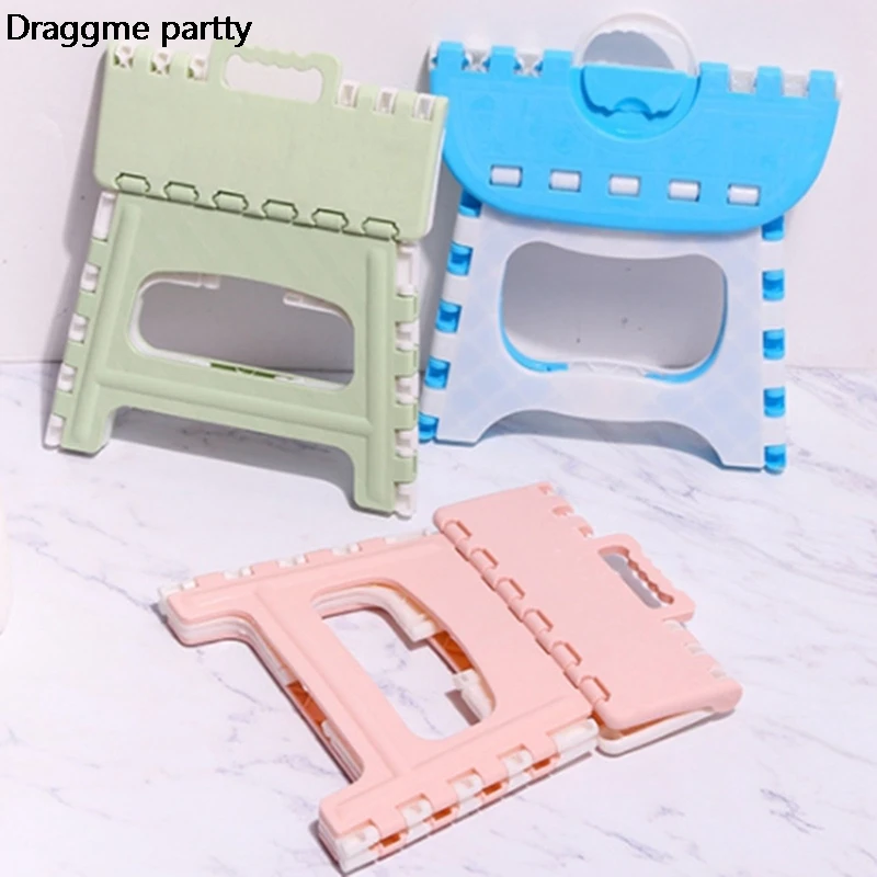 

Plastic Multi Purpose Folding Step Stool Home Train Outdoor Storage Foldable Home Storage Accessory Bathroom Children Adult Tool