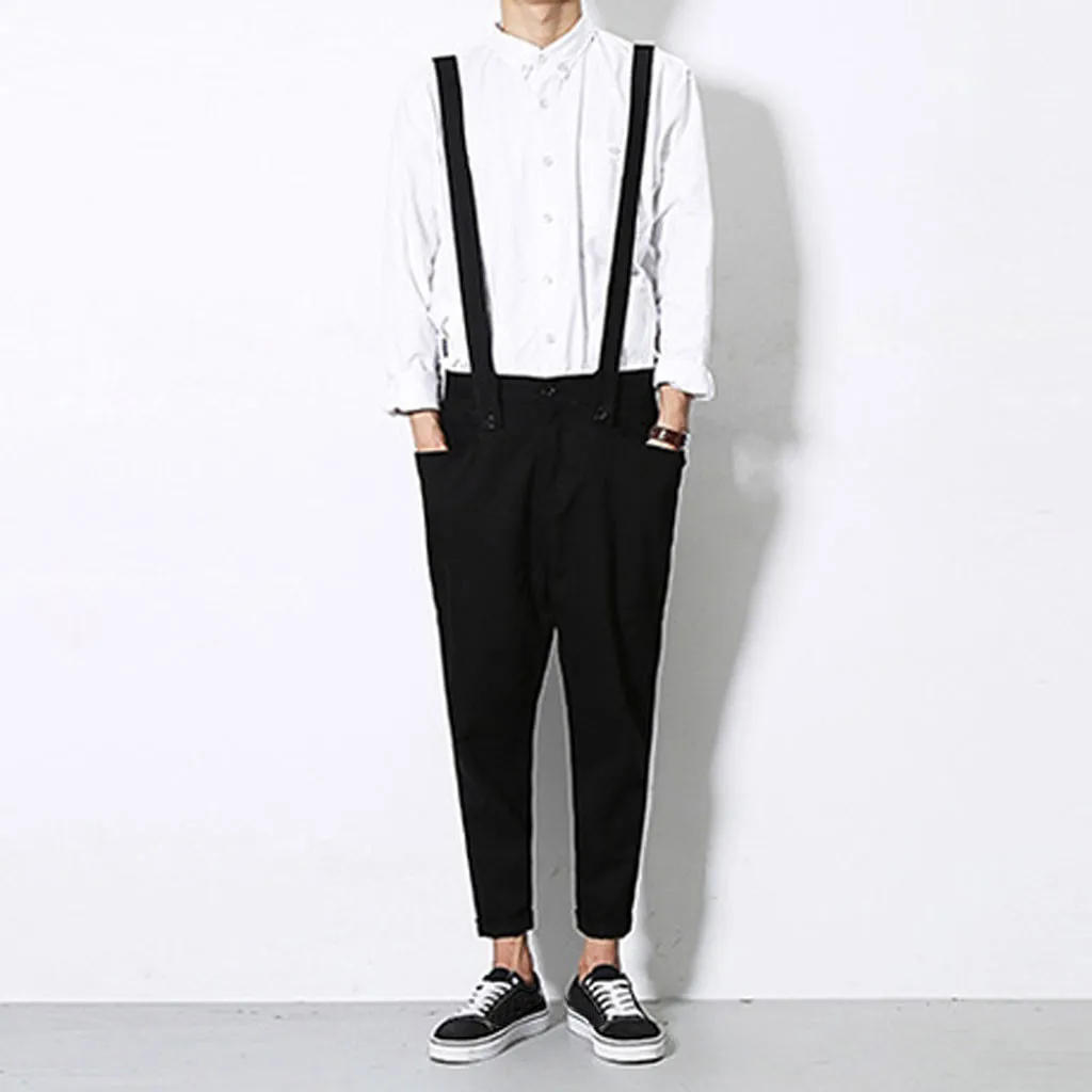 Джинсы мужские в стиле Харадзюку модные штаны из джинсовой ткани хип хоп рабочие