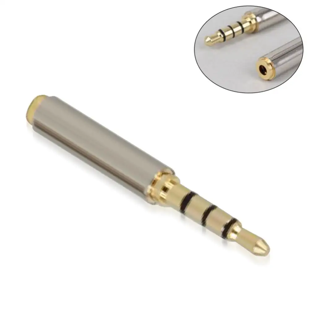 

High Quality Metal 3.5mm to 2.5mm / 2.5 mm to 3.5 mm Adapter Converter Stereo Audio Headphone Earphone Microphone Jack