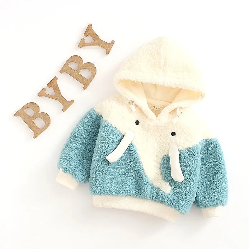 Милые толстовки с капюшоном для маленьких девочек сезон осень-зима плотная