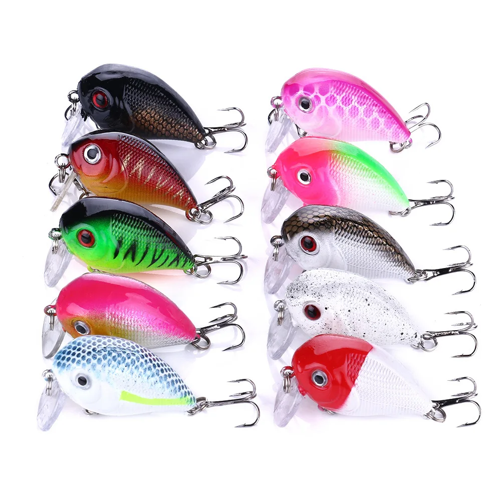 

CB050 Crank Luya Fishing Lure 4.5cm 7g Floating mini Rock Sea Hard Bait Simulation CrankBaits Wobbler Artificia Spinning Tackle