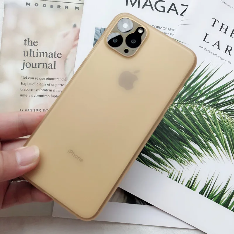 Чехол для iPhone 11 Pro 11Pro MAX Ультратонкий Пластиковый чехол с защитой от царапин 0,3 мм для iPhone X Xs Xr MAX 6 7 8 Plus матовый чехол