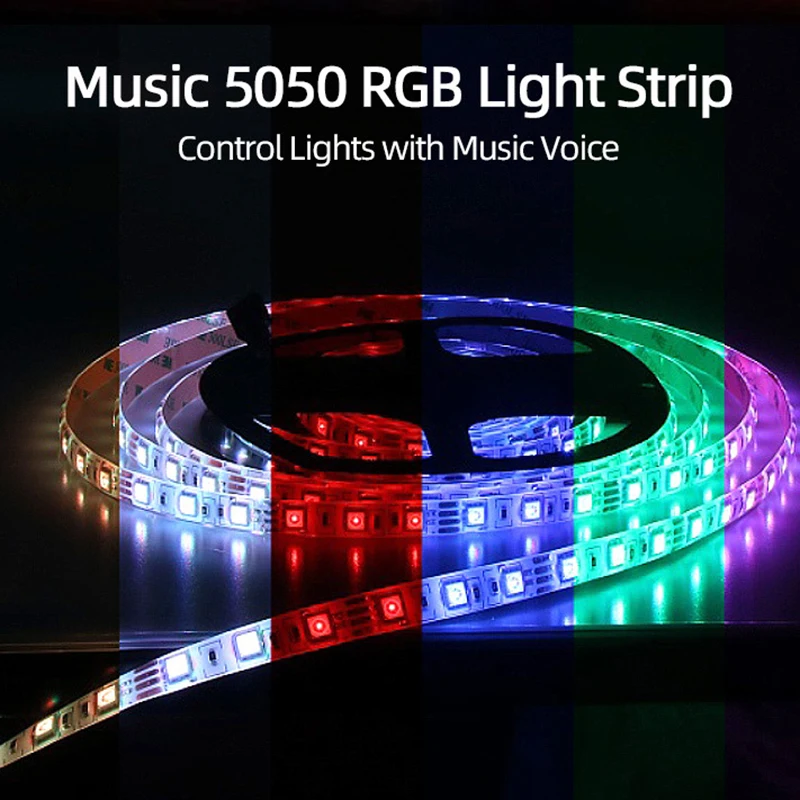 

Светодиодный полосы света Bluetooth Luces светодиодный RGB 5050 SMD гибкая Водонепроницаемый лента диод 5M 110-240V Дистанционное Управление + адаптер