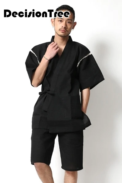 Японское кимоно yukata kimino haori кардиган мужской kimino халат для мужчин черный принт японский Топ haori японская одежда