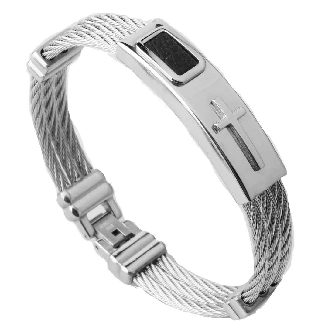 Мужской браслет из нержавеющей стали в стиле панк-рок | Украшения и аксессуары