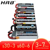 hrb lipo battery 2s 3s 4s 6s 1500mah 2200mah 2600mah 5000mah 6000mah 7000mah 4000mah 7 4v 11 1v 14 8v 22 2v t xt60 rc parts