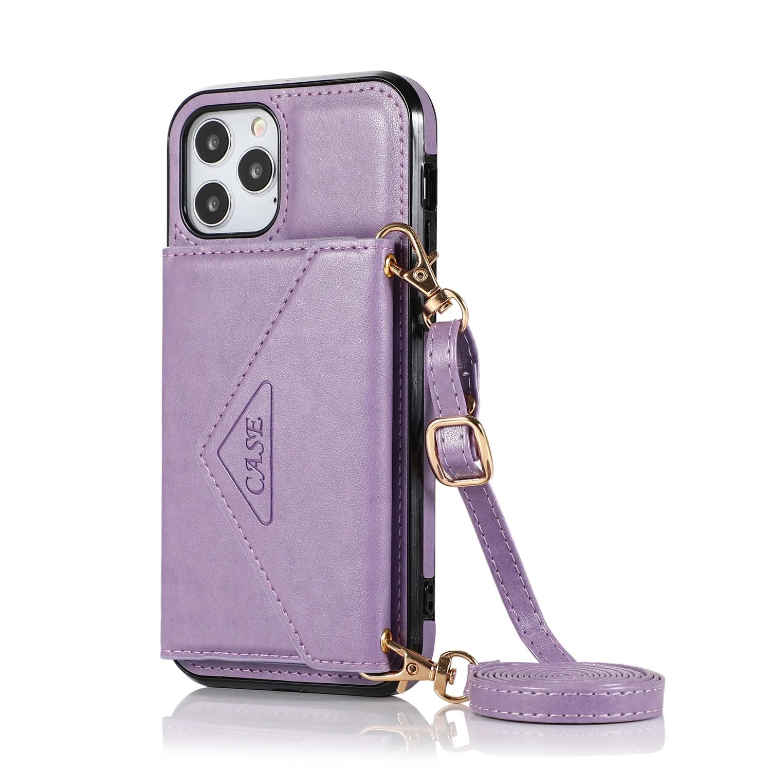 

Suitable for iphone12 crossbody mobile phone shell card wallet 11/11promax/7/8/x/xs/xr/xsmax creative protection box