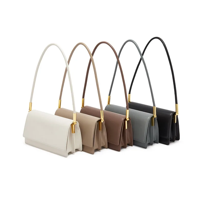 

2021 summer new versatile leather women's bag temperament trend armpit bag retro one shoulder handbag fashion simple style bag