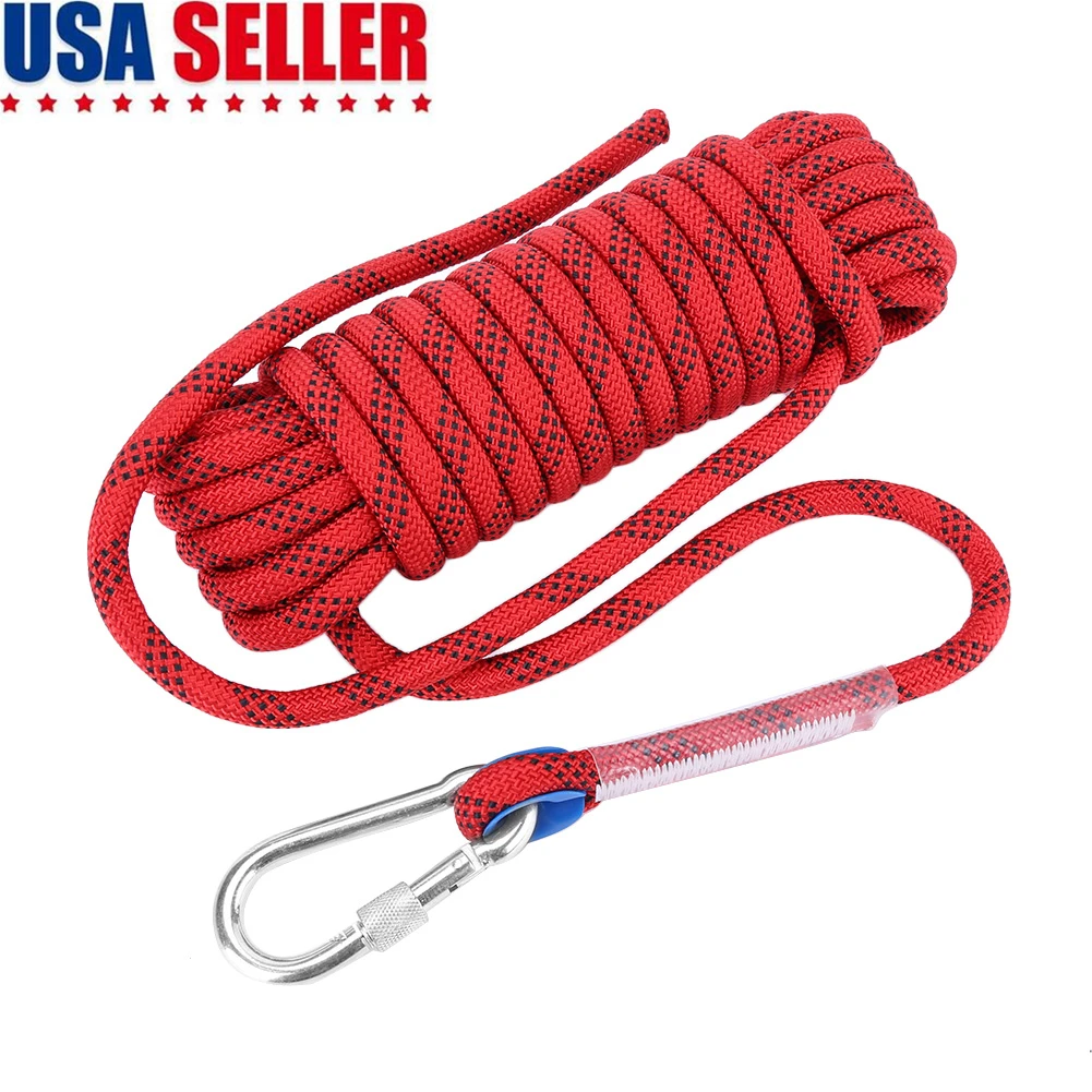 веревка с карабином Верёвка для скалолазания на открытом воздухе 12 мм