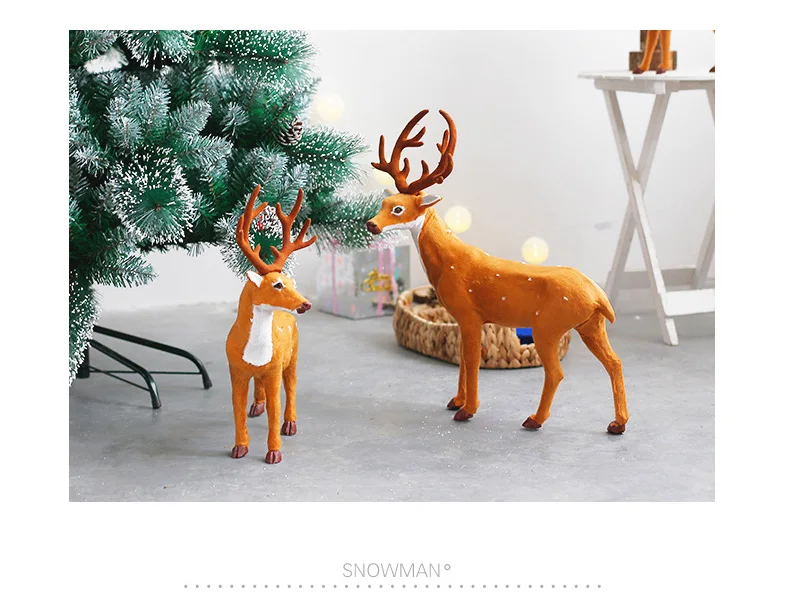 Украшение дома олень сцена макет творческие украшения магазин окно подарки лось