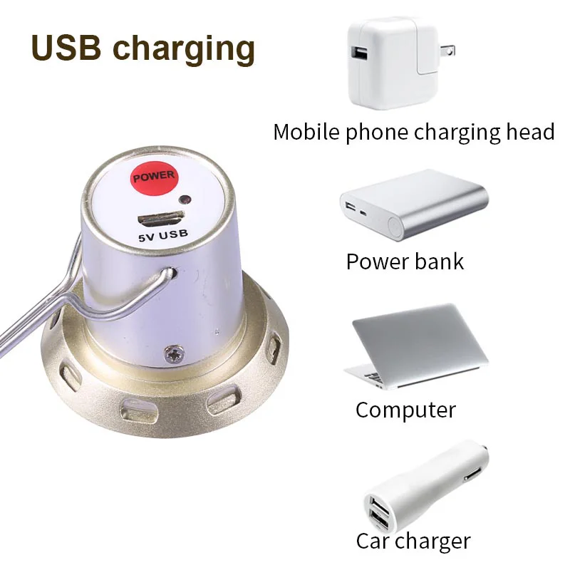 Светодиодный светильник с зарядкой от USB наружный регулируемой яркостью 220 В 12 Вт