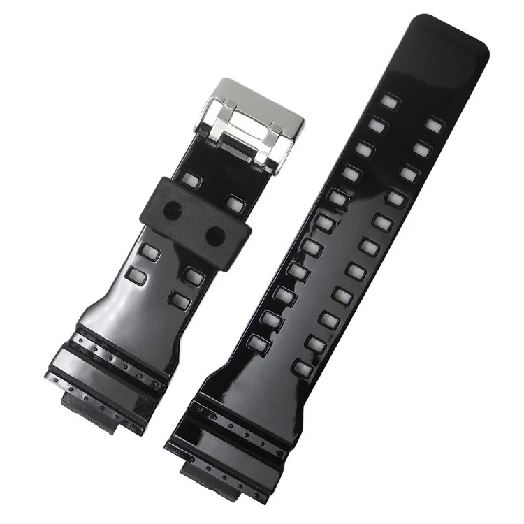 Ремешок для часов Casio GA100 GA110/120/GD100/120/ga300 спортивный ремешок черный мягкий