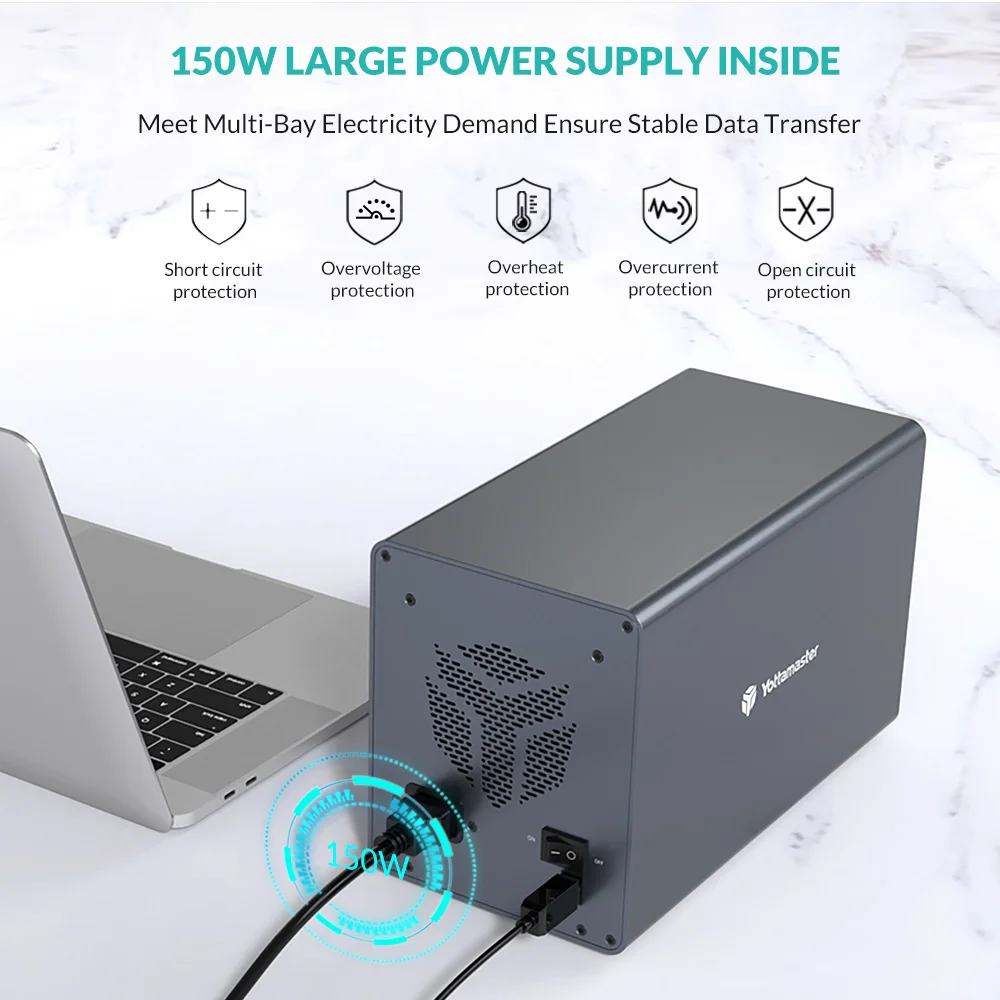 Корпус для жёсткого диска Yottamaster FS4U3 2 5 дюйма USB 3 к SATA 0 | Компьютеры и офис