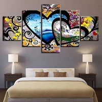 5d diy diamond painting full square round abstract hearts love 5piece embroidery painting cross stitch pictures of rhinestones