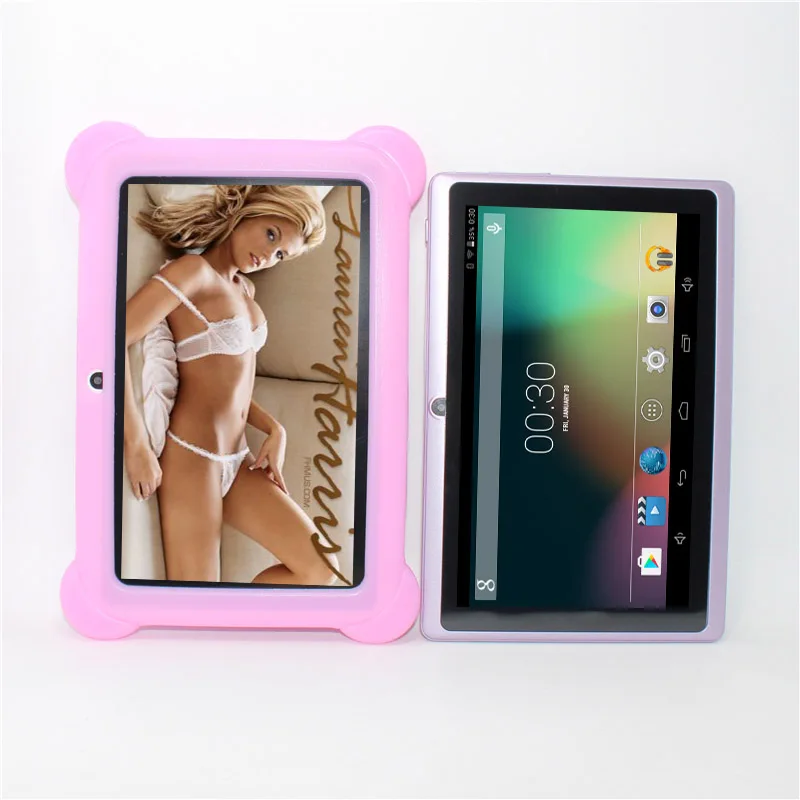 A33 8G + силиконовый чехол 7 дюймов Android 4 Q88 1ProAllwinner четырехъядерный 512 МБ/8 Гб Двойная