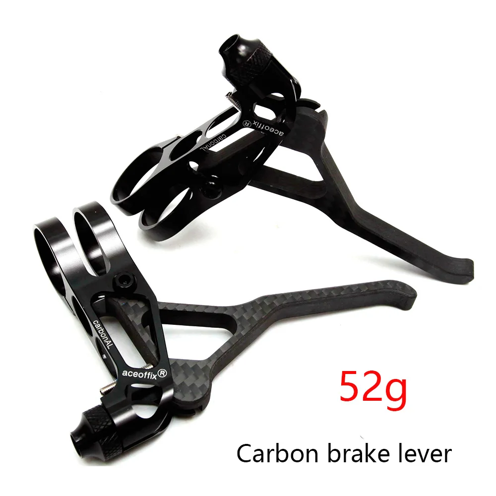 

aceoffix ultralight 52g 1 pair folding bike carbon brake lever for bikes accessories