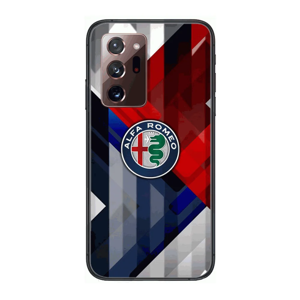 

Luxury cars Alfa R-Romeo Phone Case cover hull For SamSung note20 10 9 8 4 pro plus black prime soft bumper Transparent