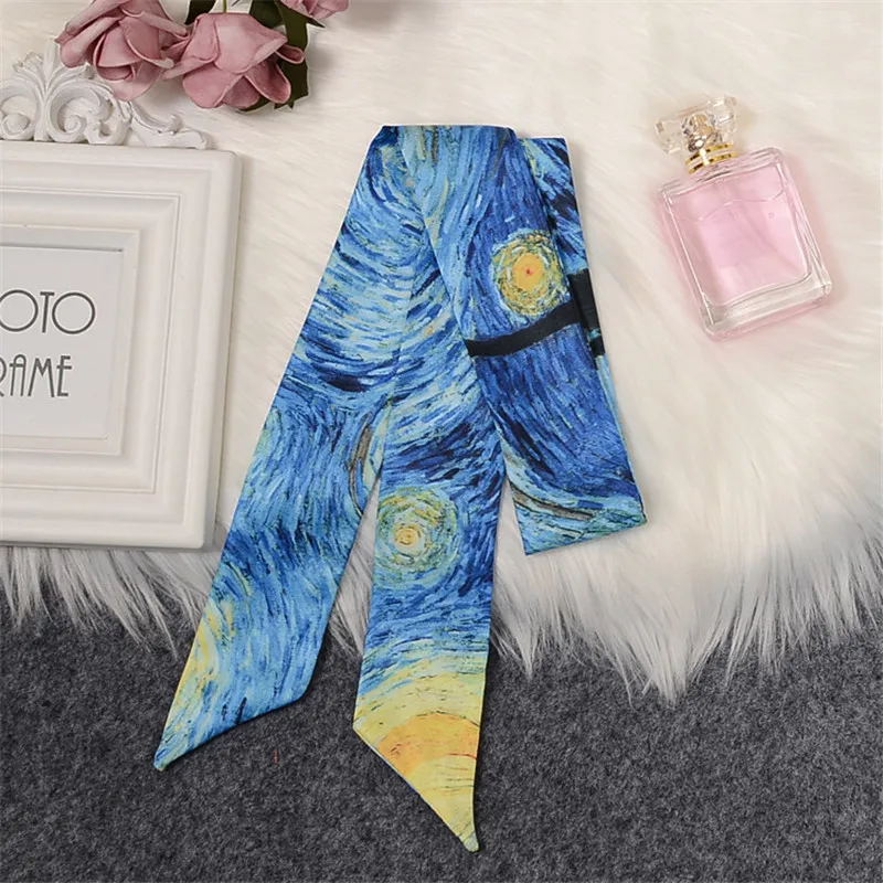 Ван Гог масляная сумка с художественным принтом шарф новый роскошный бренд