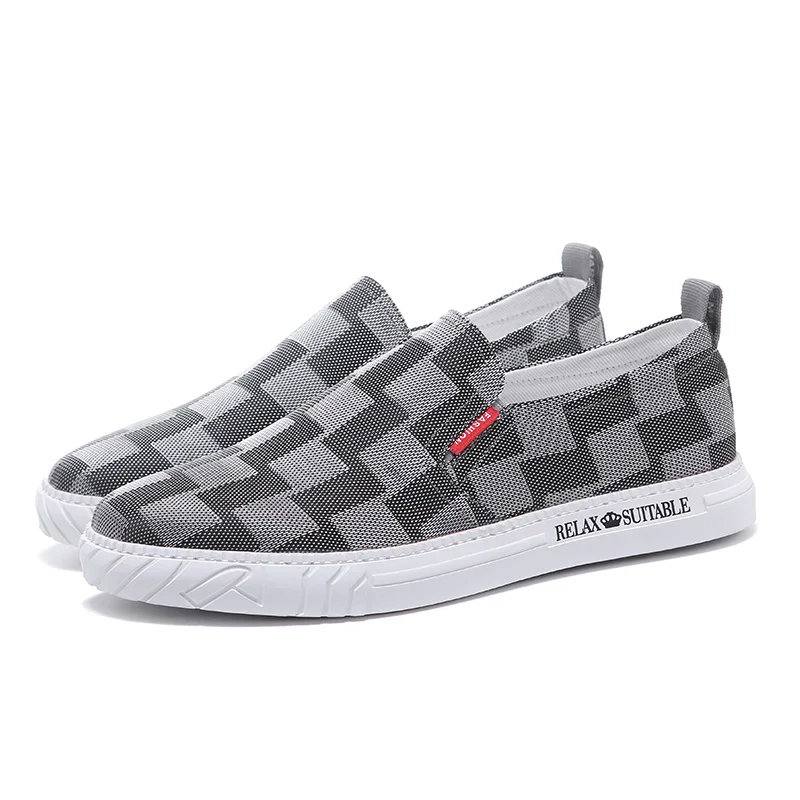 

Men's Breathable Mesh Vulcanize Shoes Casual Comfort Canvas Walking Footwear Lightweight Male Board Shoes zapatos de hombre