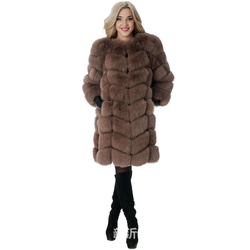 Lugentolo Faux Fur Coat Women Winter Fashion  Loose Long Coat Women  Thick Warm Fur Round Neck Teddy Bear Coats