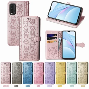 for xiaomi poco m3 case flip leather wallet card slot holder bumper cartoon phone case poco m3 pro 5g cover for xiaomi poco m3 free global shipping
