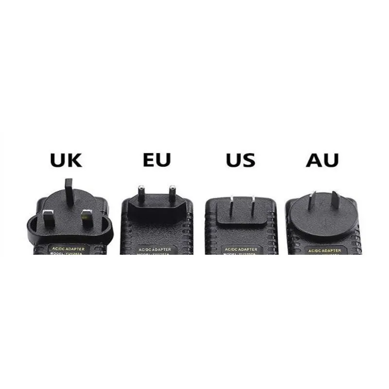EU/US/UK/AU разъем для подключения адаптера переменного тока 100-240V DC/DC 12V 1A 1000mA Питание 5