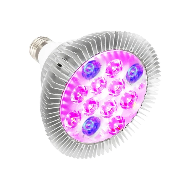 

E27 12W Grow Light 12LED Full Spectrum Plant Lamp for Flower Seedss Greenhouse Indoor Plants Growing AC85-265V