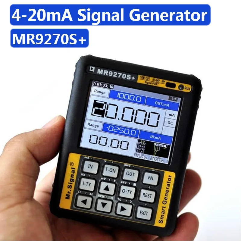 MR9270S+ 4-20mA Signal Generator Transmitter Thermal Resistance Thermocouple Paperless Recorder Current Voltage |