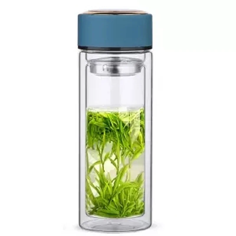 Стакан Питьевой с двойной изоляцией и защитой от ожогов 300 мл крышкой | Дом сад