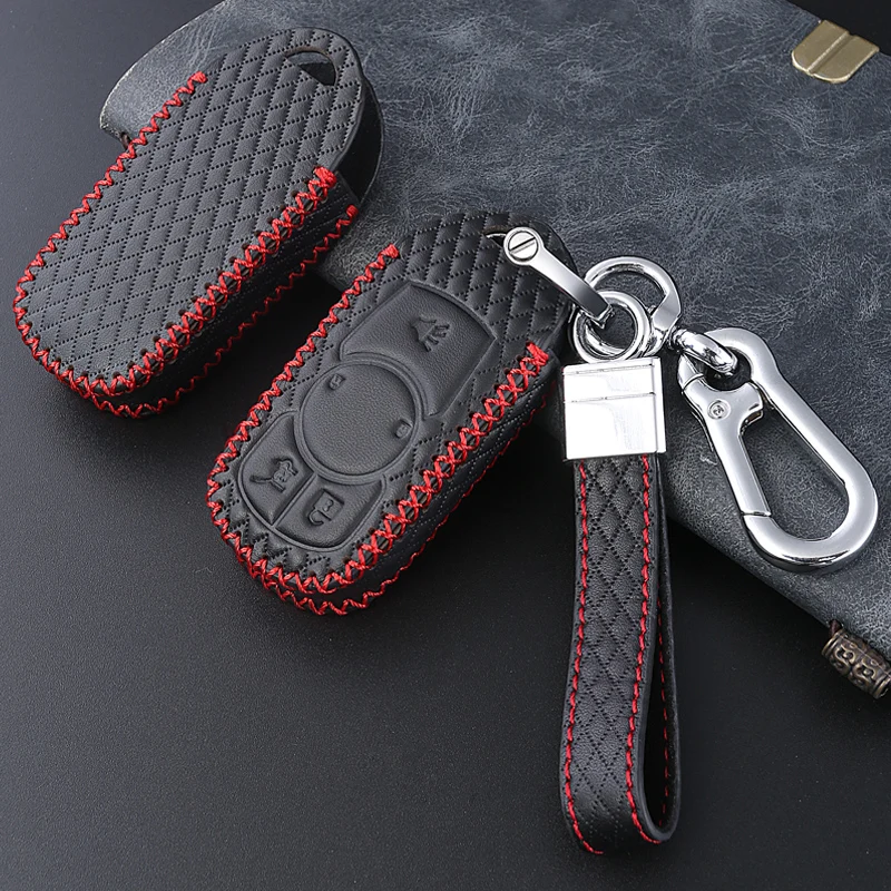 Чехол для автомобильных ключей Buick OPEL/VAUXHALL кожаный чехол с верхним слоем Astra J Corsa E