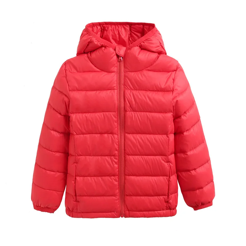 red HH/детское зимнее пальто для детей; куртки для подростков; теплые куртки для маленьких девочек; плотная детская одежда с капюшоном; верхняя одежда; пальто; парка для мальчиков - Цвет: red